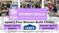 Lowe's Women Build Clinic - Beginner 101