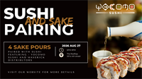 Rooftop Sushi & Sake Pairing Event