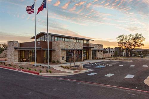 Texas Regional Bank – Bulverde 5 acre site with associated excavation, 3 buildings being constructed, parking lot and some green area.