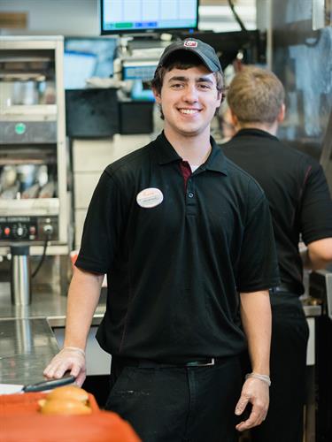 Alec McNeil is always ready to serve our guests with a smile