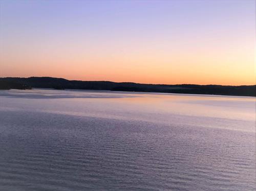 Sunset on Tablerock Lake