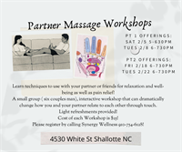 Partner Massage Workshop Pt 1