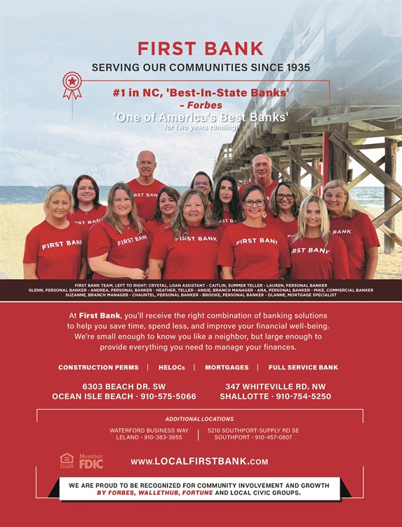 Meet our Ocean Isle and Shallotte First Bank Bankers 