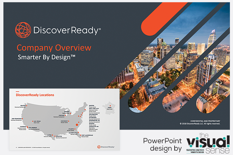 Corporate Powerpoint design for DiscoverReady