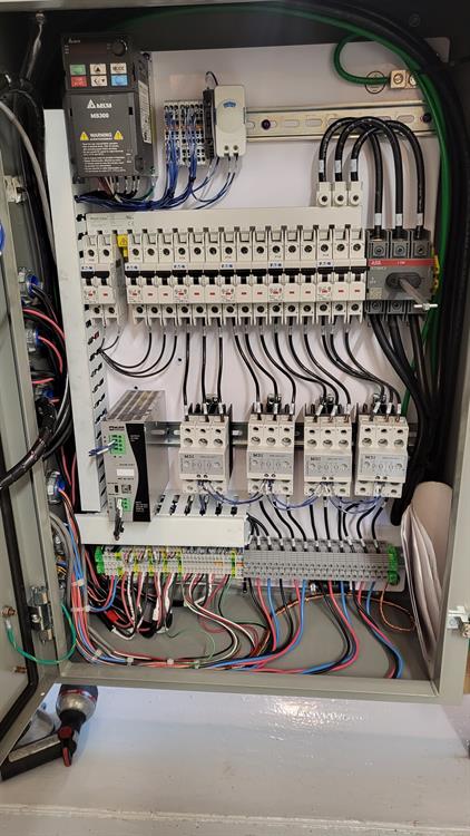 Control Panel with contactors and heater controls