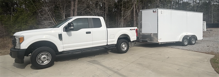 New equipment.  Trailer has 5 washer and dryer sets.