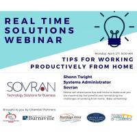 Real Time Solutions Webinar - Tips for Working Productively from Home