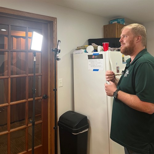 Behind the scenes of Adam's reels