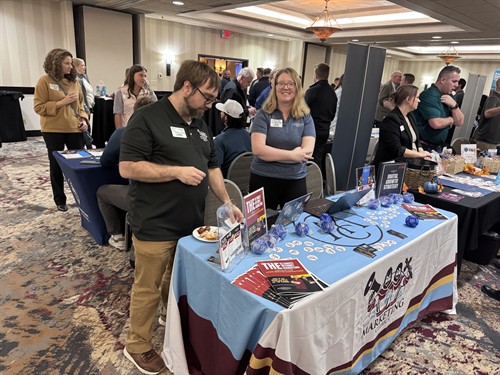 Our booth at the Dakota County meet and greet