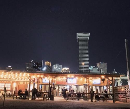 Outdoor Covered Patio at Central City BBQ