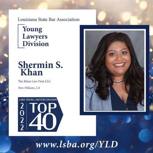 2022 - Shermin Khan, LSBA YLD Top 40