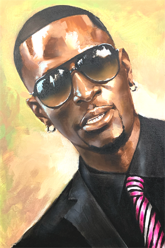 hand painted portrait