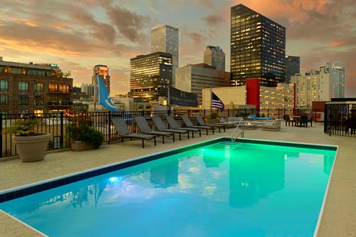 Did you know day passes and cabana passes can be purchased for our rooftop pool? Check out our website and ResortPass to book.