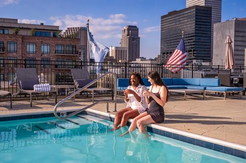 Did you know day passes and cabana passes can be purchased for our rooftop pool? Check out our website and ResortPass to book.