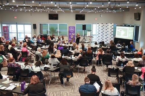 Myra speaking on "Marketing ME" - personal branding - at ABWA annual conference