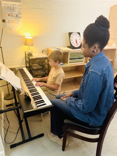 Private piano lessons.