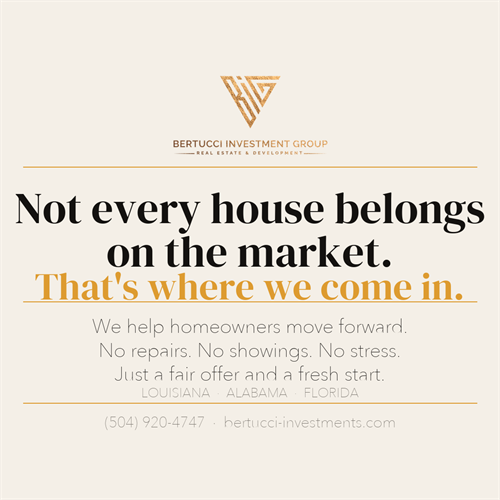 Not every house belongs on the market. Sometimes it needs a buyer, not a broker.