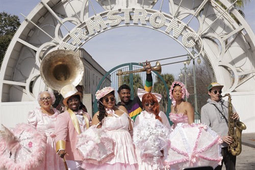 Mardi Gras and brass band