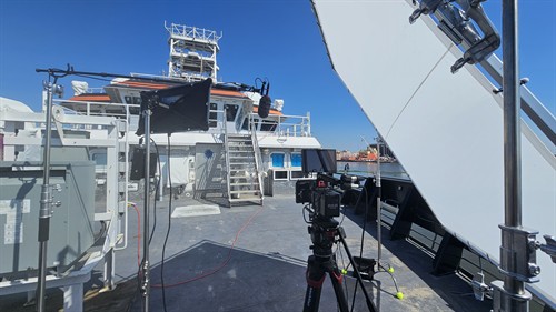 Corporate video shoot for the Regional Class Research Vessel