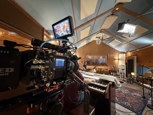 Filming a Studio Music Seccion