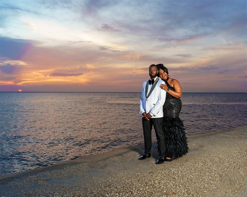 Mike and Regina’s engagement portraits along Lake Pontchartrain.