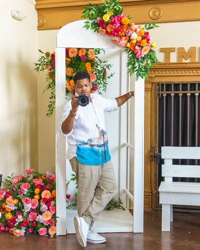 Chad Populis at the Higher Heights event at Treme Market Branch in New Orleans.