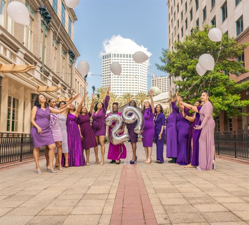 25th sorority reunion celebration at Fulton Alley Rotunda in New Orleans.
