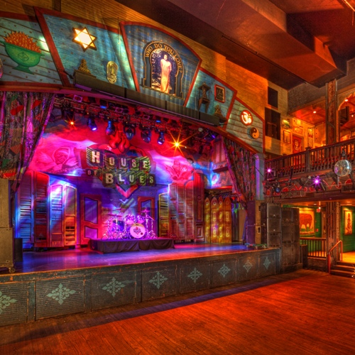 Intimate Music Hall with state of the art sound and lighting.