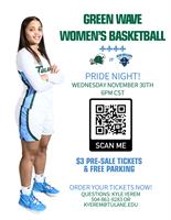 Tulane Women's Basketball : Pride Night