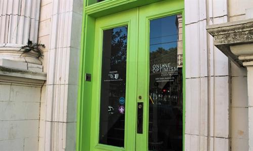 Our front door at 1100 Saint Andrew St. right off Magazine in the Lower Garden District of New Orleans.