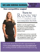 Join our team! Rainbow Hospice Care is hiring nurses! New competitive wages!