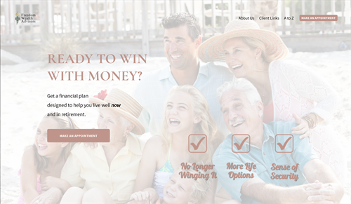 Financial Advisor website