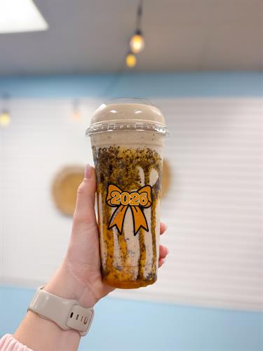 Caramel Oreo Cheesecake Protein Shake