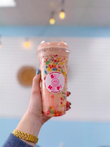 Fruity Pebbles Protein Shake