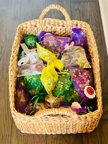 floral seed sachets