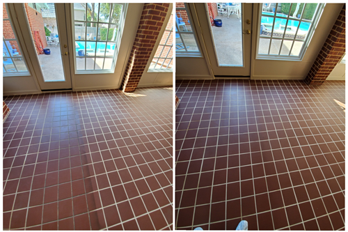 Tile and Grout Cleaning (Before/After)