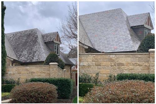 Soft Washing Roof (Before/After)
