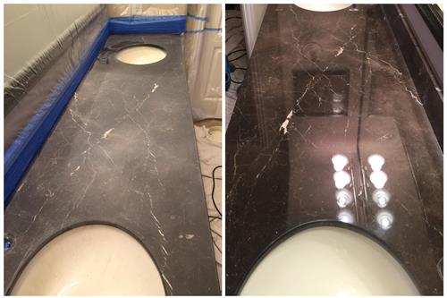 Marble Polishing (Before/After)