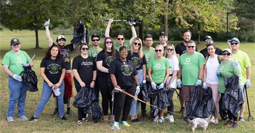 Team Quore dedicated an afternoon to tidying up Pinkerton Park.
