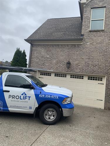 Another service call in the books! ProLift Garage Doors proudly serving Brentwood, Williamson County, and all of Middle TN with reliable repairs and installations.