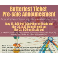 Advanced Ticket Sales: Sparta Butterfest Carnival