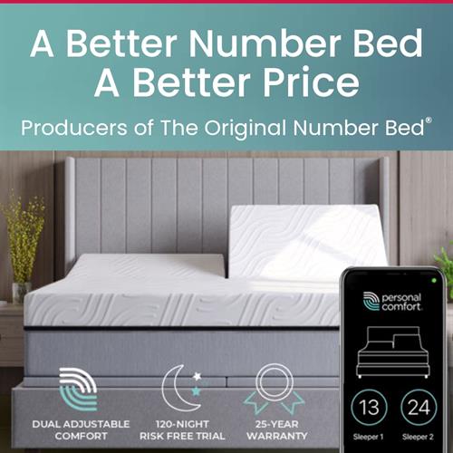 Personal Comfort - offering the area's only number bed