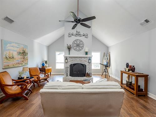 Real estate listing photo- living room