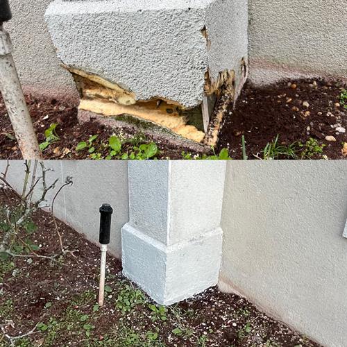 Before & after stucco repair