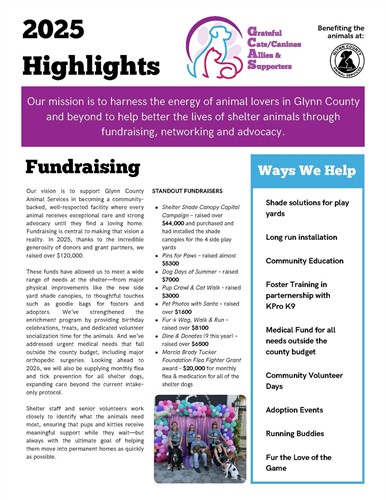 2025 Highlights Page 1