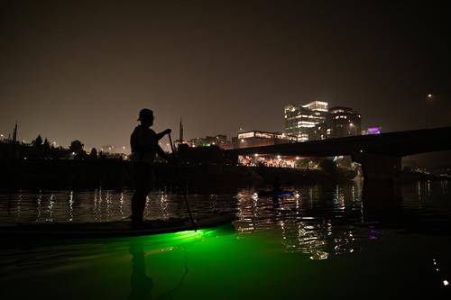 Glow Stand-up Paddleboarding