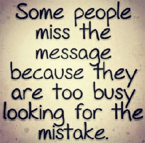 Focused on the wrong thing