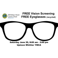 Whittier Host Lions Club Announces Upcoming Sight Fair to Provide Free Vision Screenings and Support
