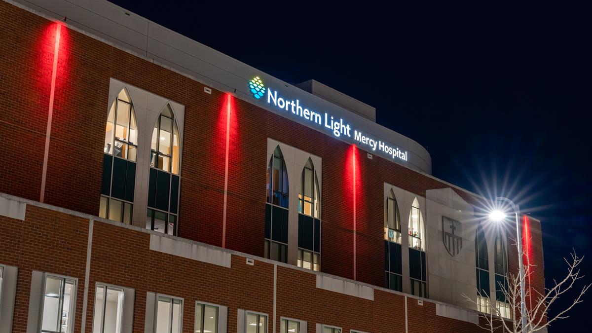 Northern Light Health glows red for American Heart Month News