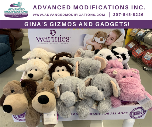 Gizmos and Gadgets make like these warmies keep elderly and young customers a like warm and cozy!